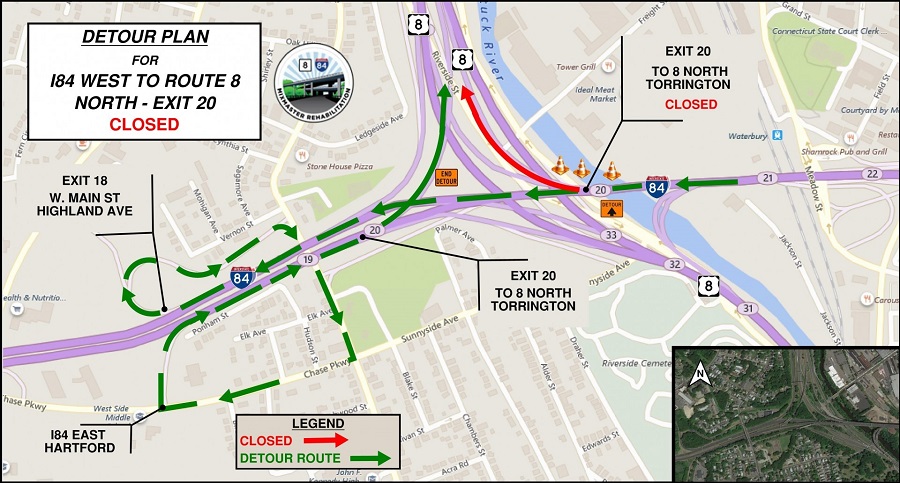 I84 Exit 20 Detour
